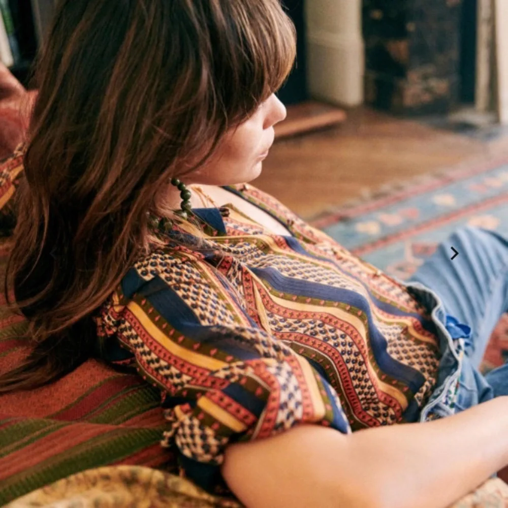 Sezane Multicolor Striped Button Down Shirt - Picture 4 of 6